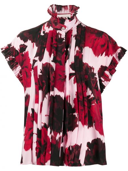 Φλοράλ πουκάμισο με σχέδιο Alexandre Vauthier κόκκινο