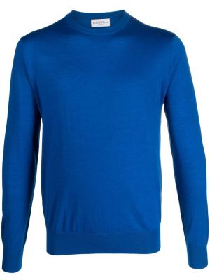 Вълнен пуловер Ballantyne синьо