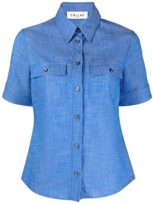 Džínová košile Câllas Milano modrá