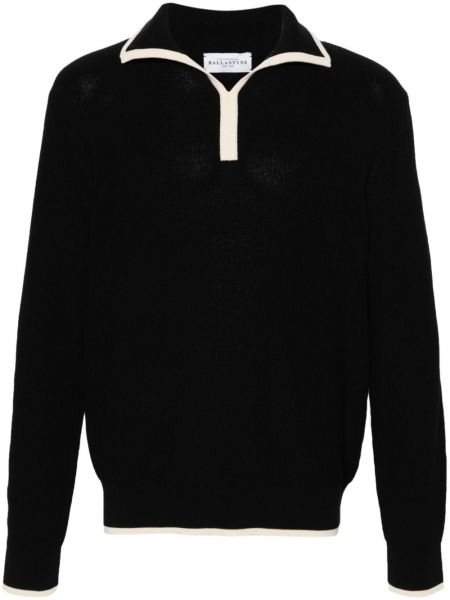 Pull long en coton Ballantyne noir