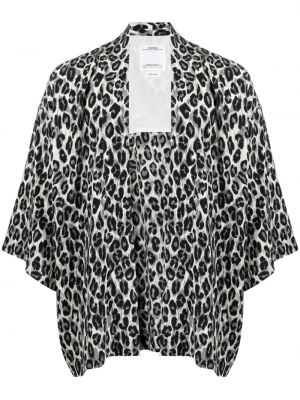 Hodvábna košeľa s potlačou s leopardím vzorom Visvim