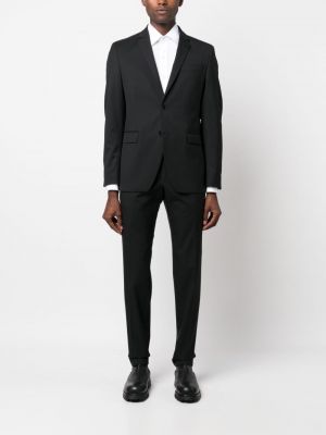 Vlněné kalhoty Karl Lagerfeld černé
