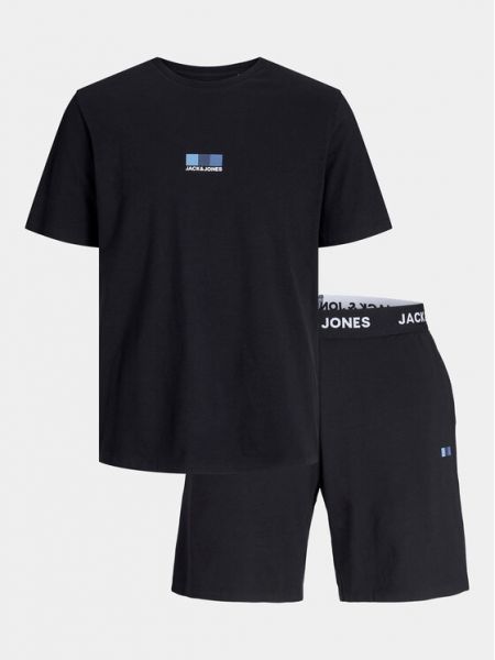 Piżama Jack&jones czarna