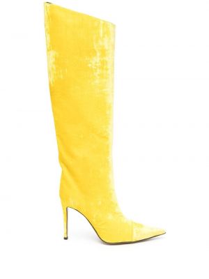 Kožené kotníkové boty Alexandre Vauthier žluté