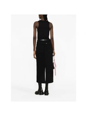 Falda midi de algodón Givenchy negro