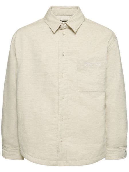 Camisa de algodón Jacquemus beige