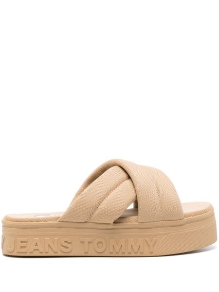 Poltopánky Tommy Jeans béžová