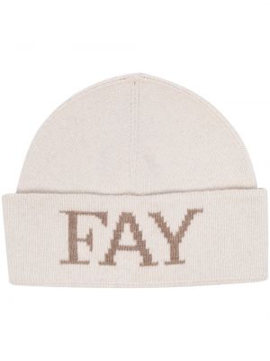 Žakardinis kepurė Fay smėlinė