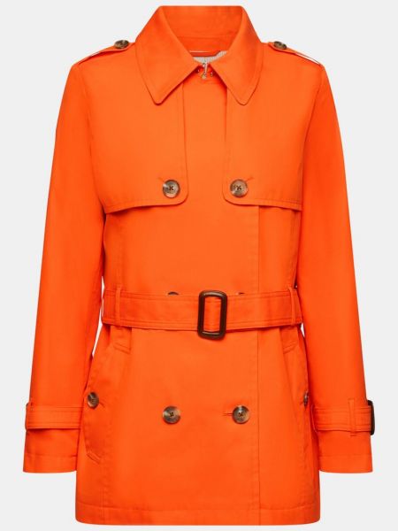 Krótki płaszcz Esprit pomarańczowy
