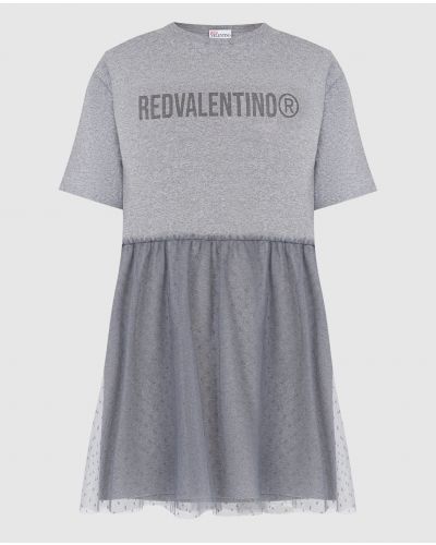 Сукня з принтом -футболка Red Valentino, сіре