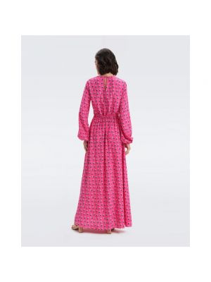 Vestido largo Diane Von Furstenberg rosa