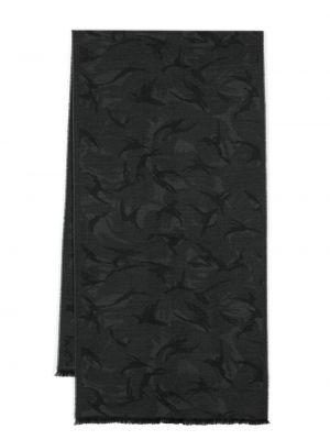 Žakárový vlnený šál Tom Ford sivá