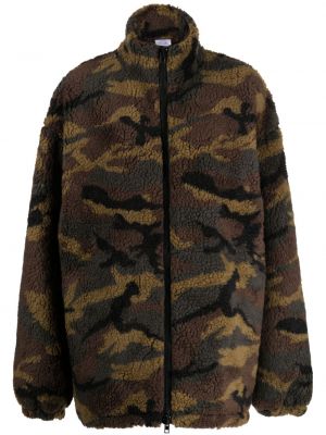 Fleece jacke mit print mit camouflage-print Vetements grün