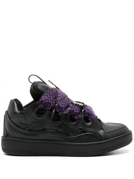 Δερμάτινα sneakers Lanvin μαύρο