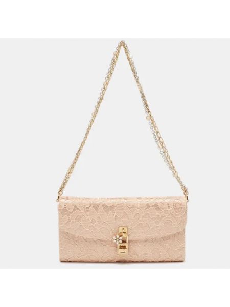 Bolsas de cadena de raso Dolce & Gabbana Pre-owned rosa