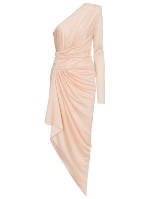Sukienka midi z dżerseju Alexandre Vauthier różowa