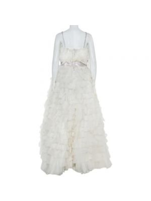 Vestido de seda Dolce & Gabbana Pre-owned blanco