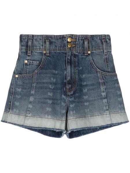 Shorts en jean à imprimé Ulla Johnson bleu