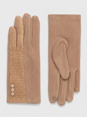 Rękawiczki Answear Lab brązowe