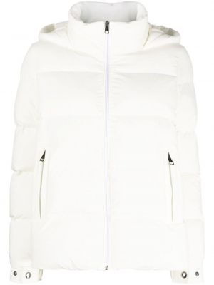 Pikowana kurtka puchowa z kapturem Kiton biała