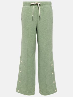 Pantaloni in maglia Moncler Grenoble verde
