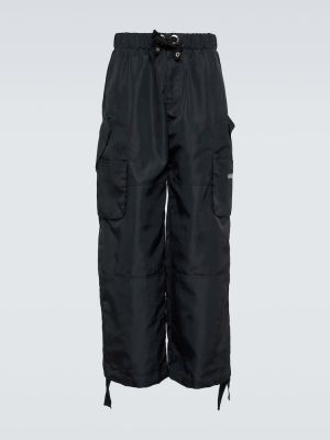Pantalones cargo bootcut Versace negro