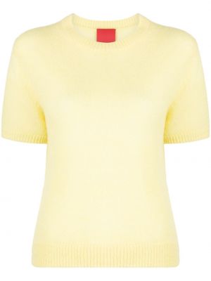 Haut en cachemire en tricot Cashmere In Love jaune