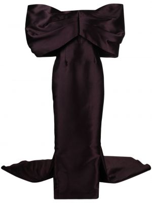 Вечерна рокля с драперии Solace London виолетово