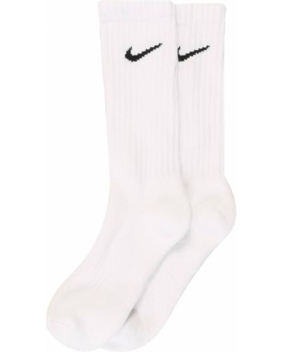 Памучни спортни чорапи Nike бяло