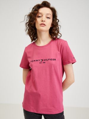 Тениска Tommy Hilfiger розово