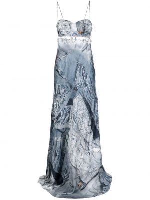 Βραδινό φόρεμα με σχέδιο Natasha Zinko μπλε