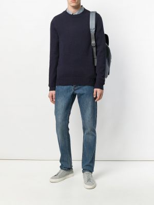 Skinny džíny s nízkým pasem A.p.c. modré