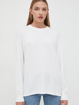 Блуза с дълъг ръкав Abercrombie & Fitch бяло