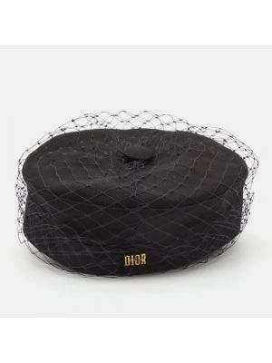 Sombrero Dior Vintage negro
