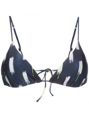 Bikini con stampa Lenny Niemeyer blu