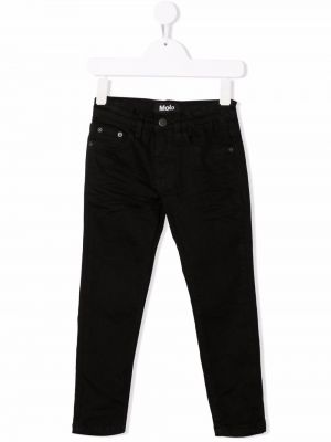 Slank stretch jeans for jenter Molo svart