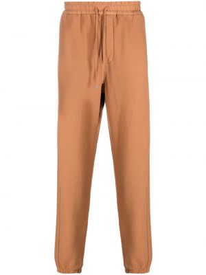 Памучни спортни панталони Saint Laurent оранжево