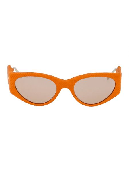 Okulary przeciwsłoneczne Salvatore Ferragamo pomarańczowe