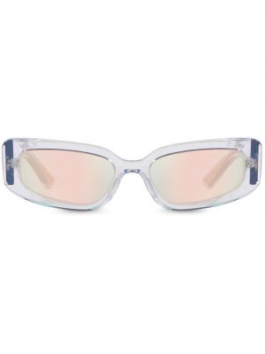 Przezroczyste okulary przeciwsłoneczne Dolce & Gabbana Eyewear srebrne