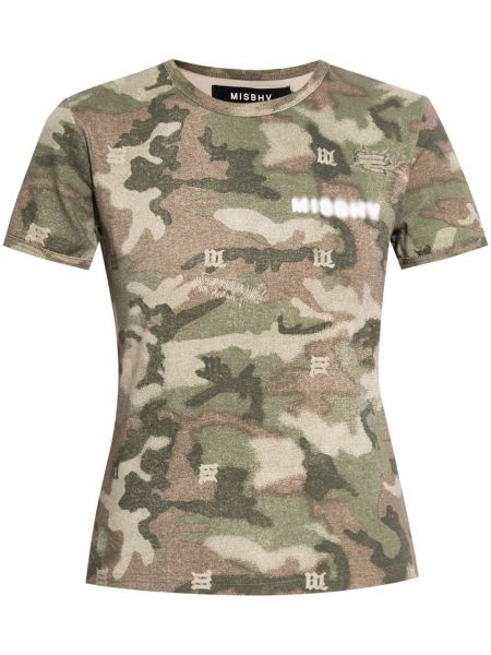 Camouflage t-shirt Misbhv grøn