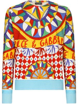Mustriline siidist kampsun Dolce & Gabbana sinine