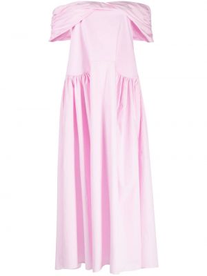 Pamučna haljina Kika Vargas ružičasta