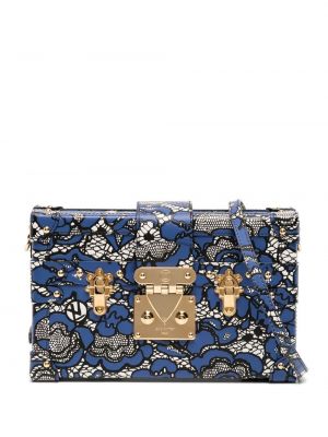 Spitzen geblümte schultertasche mit print Louis Vuitton