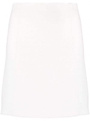 Μάλλινη φούστα pencil P.a.r.o.s.h. λευκό