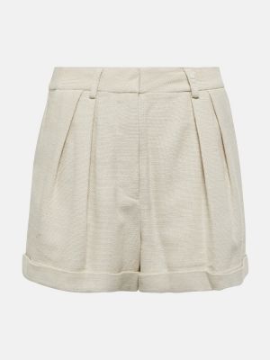 Mini falda de algodón Staud beige