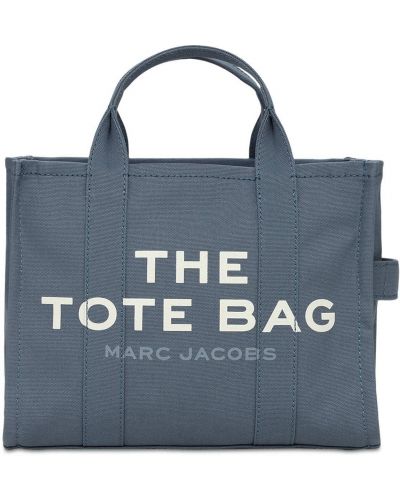 Borsa shopper di cotone Marc Jacobs blu