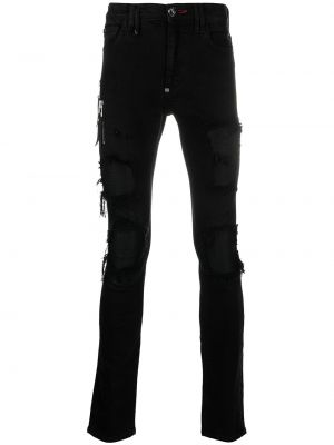 Czarne jeansy skinny Philipp Plein
