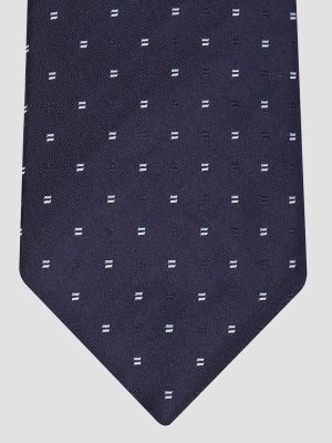 Синя шовкова краватка Boss