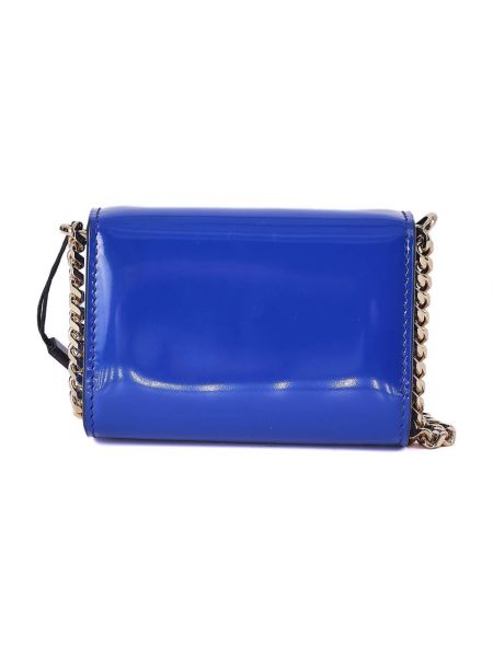 Bolso cruzado de cuero Dolce & Gabbana azul