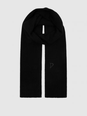 Черный шерстяной шарф Dondup